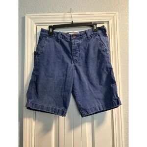 Hollister Shorts Mens 32 Y2k Cargo Flat Front Distressed Pockets Vintage Blue